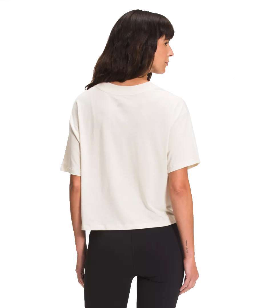 North Face Women’s Short Sleeve Half Dome Cropped Tee #NF0A4AUF11P Vintage White