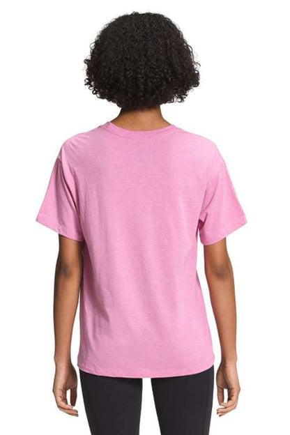 North Face Women’s Short Sleeve Half Dome Tri-Blend Tee #NF0A4ATQYEJ (Sunset Mauve Heather)