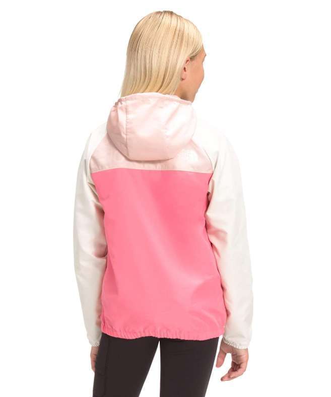 North Face Youth Packable Wind Jacket #NF0A53CQ11P (Vintage White)