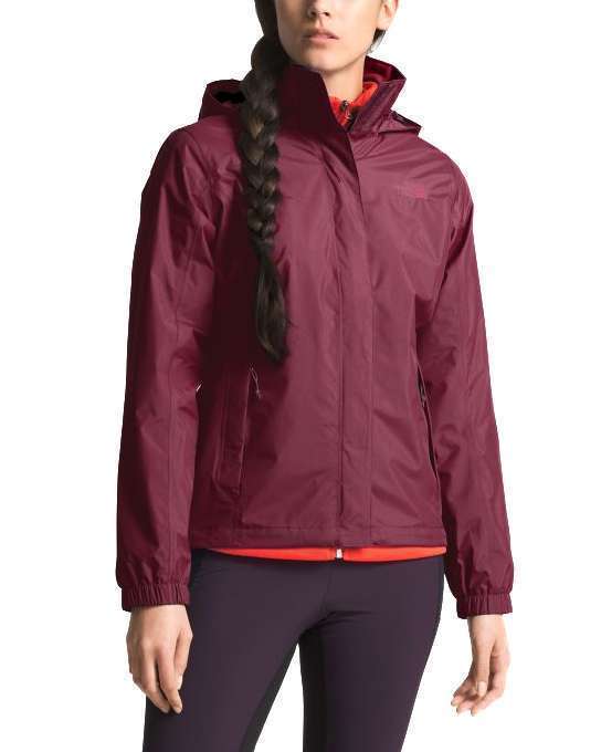 The North Face Women's Resolve 2 Jacket (Fig Brown / Rumba Red)