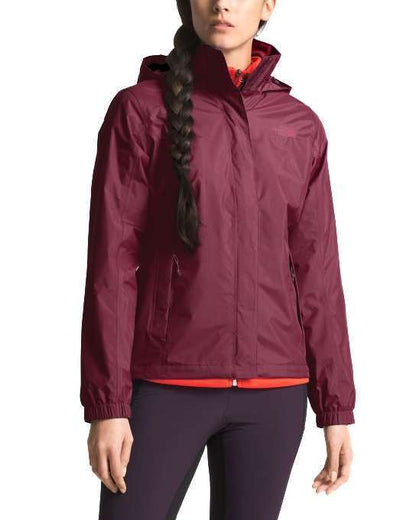 The North Face Women's Resolve 2 Jacket (Fig Brown / Rumba Red)