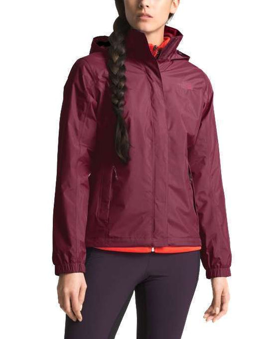 The North Face Women's Resolve 2 Jacket (Fig Brown / Rumba Red)