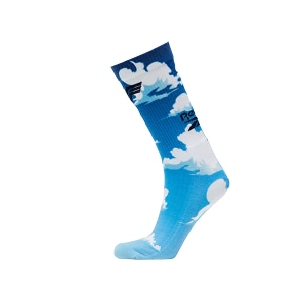 Lightweight athletic socks featuring breathable knit fabric, a ribbed cuff, reinforced heel and toe, moisture-managing construction, and a comfortable stretch fit for everyday wear