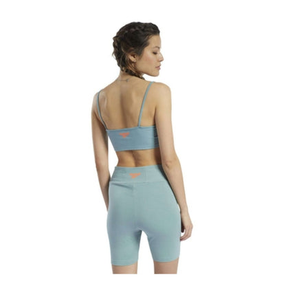 Reebok Women's Classic Vector Big Logo Bra - Green Slate