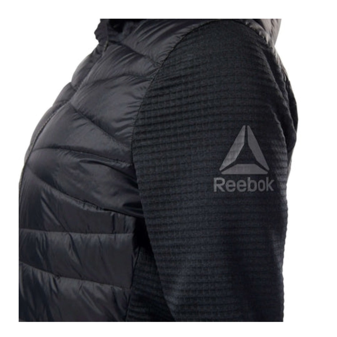 Reebok Women's Thermowarm Hybrid Down Jacket - Black Midnight Ink