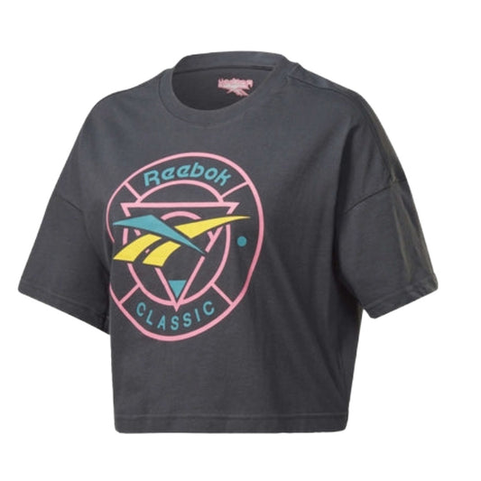 Women’s cropped athletic top featuring soft stretch fabric, a lightweight breathable design, short sleeves, and a comfortable fit for workouts and casual everyday wear