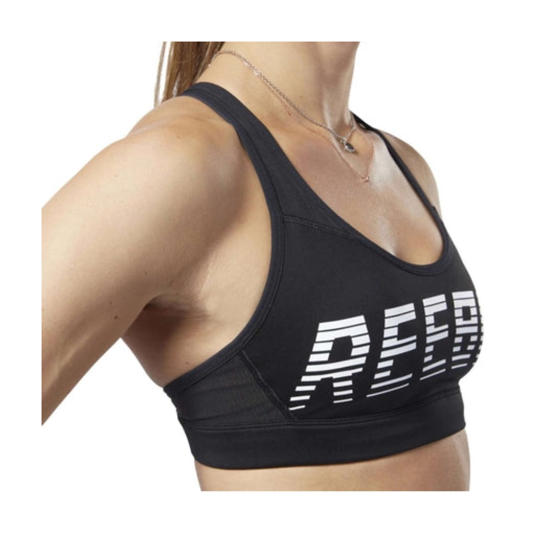 Reebok Women's Hero Strappy Medium-Impact Padded Bra