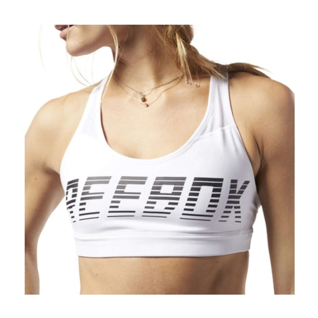 Reebok Women's Hero Strappy Medium-Impact Padded Bra