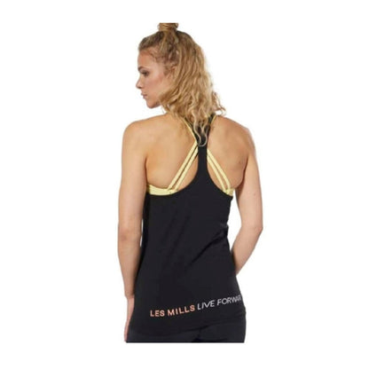 Reebok Womens LES MILLS® Skinny Tank Top - Black