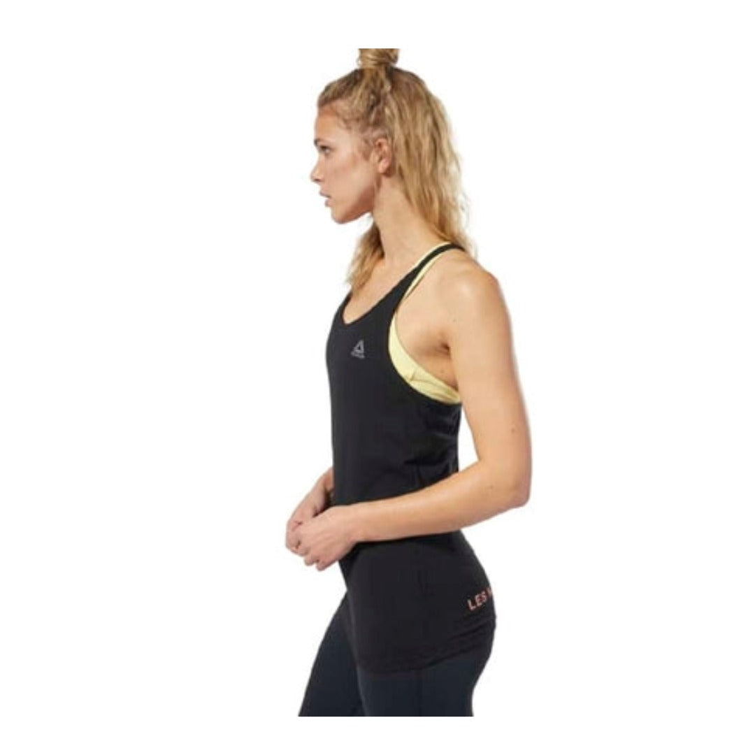 Reebok Womens LES MILLS® Skinny Tank Top - Black