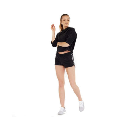 Reebok Women's Terry Cropped Hoodie - Black