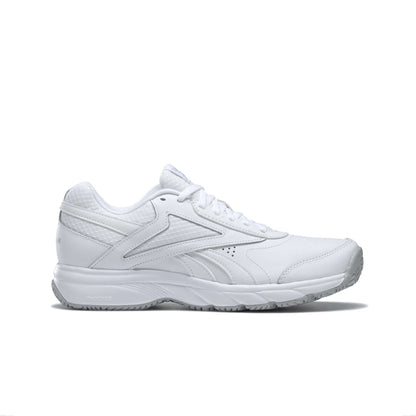 Women’s work shoes featuring a durable synthetic upper, lace-up closure, padded collar, cushioned footbed, supportive midsole, and slip-resistant rubber outsole designed for comfortable wear during long work shifts