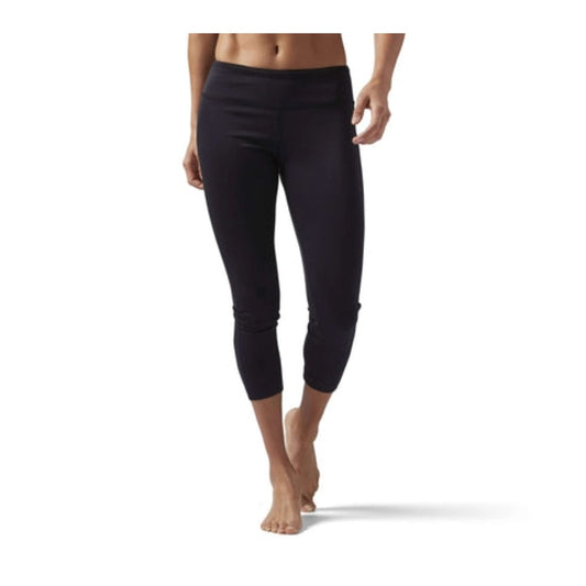 Women’s 7/8-length workout leggings featuring stretch moisture-wicking fabric, a supportive high-rise waistband, breathable construction, and a fitted athletic silhouette for training and fitness activities