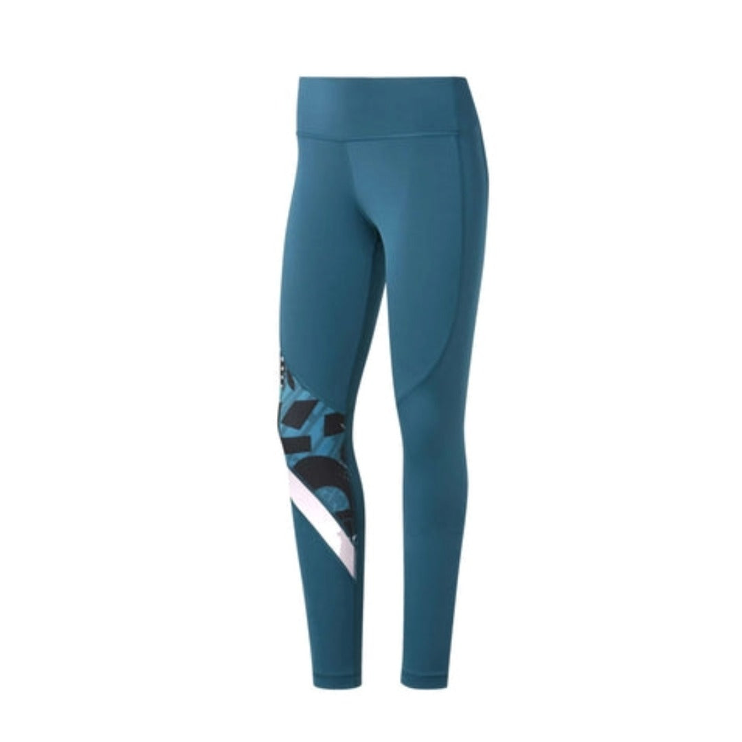 Reebok Women's Workout Ready Meet You There Tight - Heritage Teal