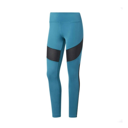 Reebok Women's Workout Ready Mesh Tight - Seaport Teal
