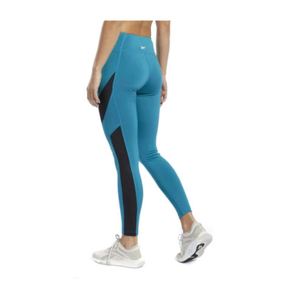 Reebok Women's Workout Ready Mesh Tight - Seaport Teal