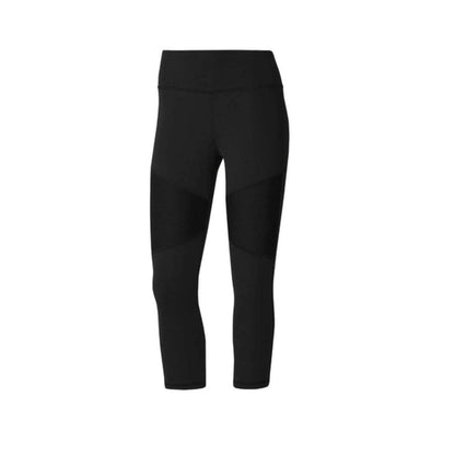 Reebok Women's Lux 3/4 Workout Mesh Tights - Black