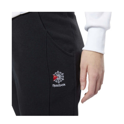 Reebok Women's Classics Starcrest Logo Pants - Black