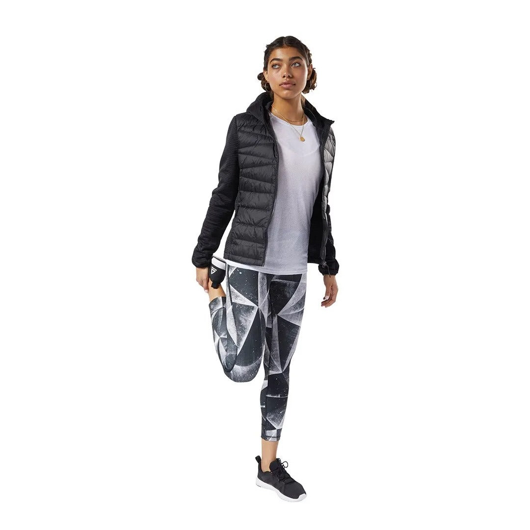 Reebok Women's Thermowarm Hybrid Down Jacket - Black Midnight Ink