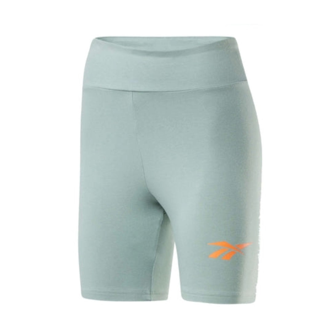 Reebok Women's Classic Vector Logo Bike Shorts - Green Slate