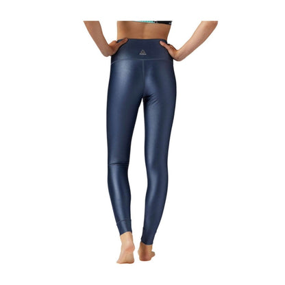 Reebok Women's Metallic High Rise Leggings - Smoky Indigo