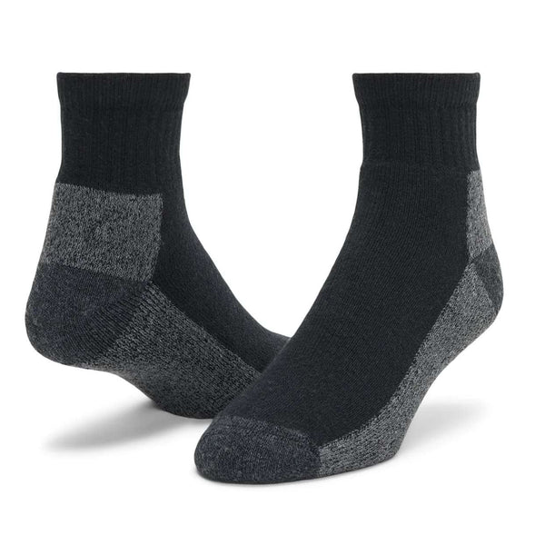 Wigwam At Work Quarter Crew Socks, 3 Pack, S1360-052, Black 