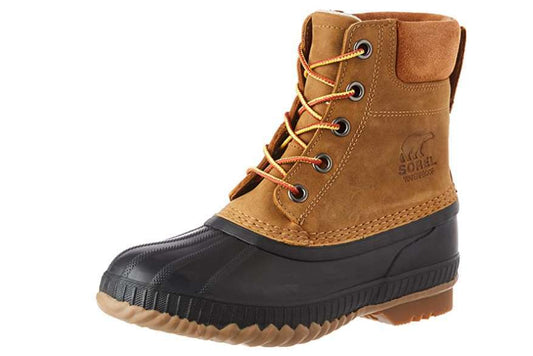 SOREL Men's Cheyanne II Waterproof Insulated Winter Boot (Chipmunk/Black) 