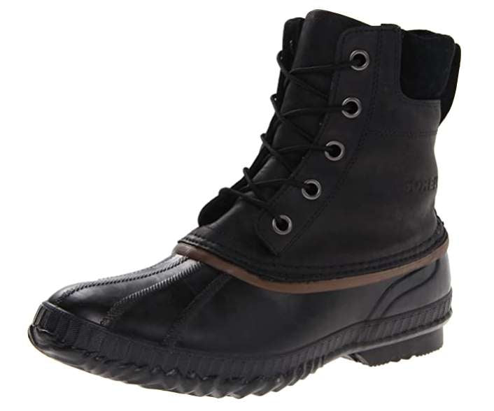 SOREL Men's Cheyanne II Waterproof Insulated Winter Boot (Black/Dark Brown)