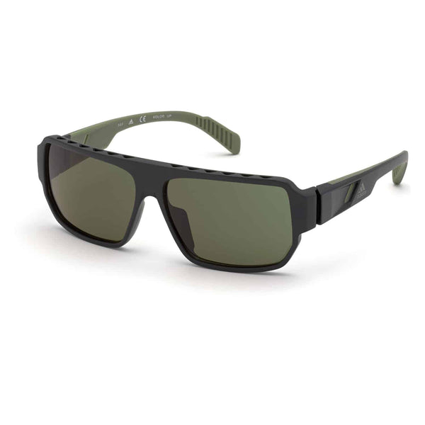 adidas Sport Sunglasses - Matte Black / Green