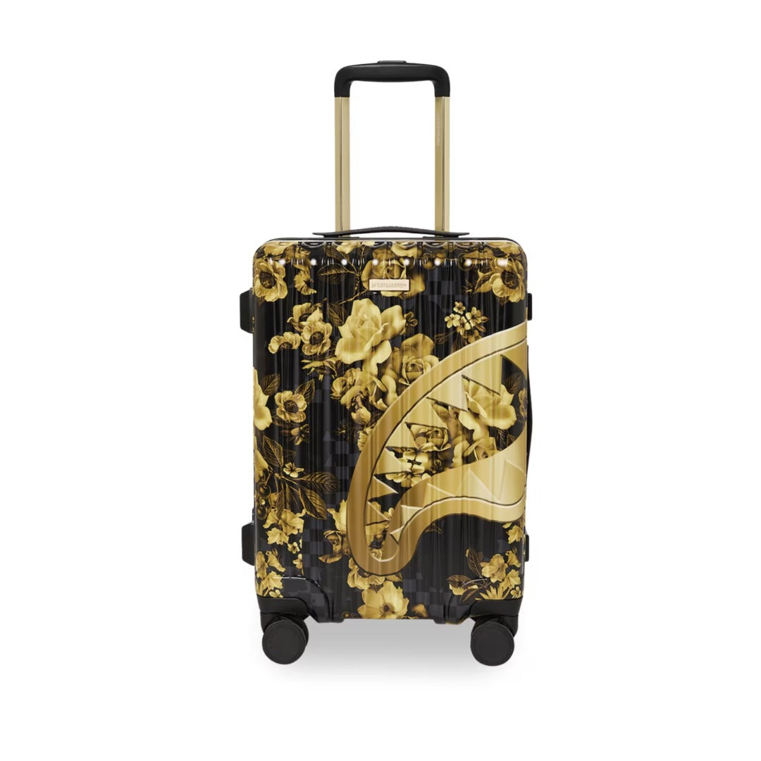 SPRAYGROUND Gold Floral Carry-On Hand Luggage 910CL314