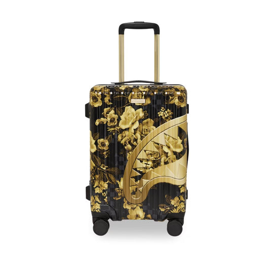 SPRAYGROUND Gold Floral Carry-On Hand Luggage 910CL314