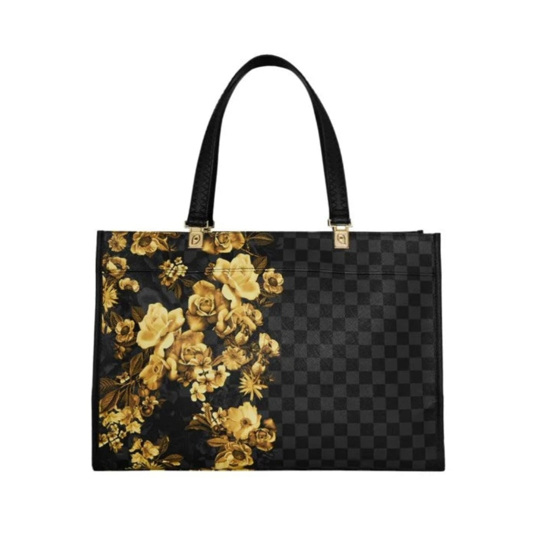 SPRAYGROUND Gold Floral Remix Tortuga Tote