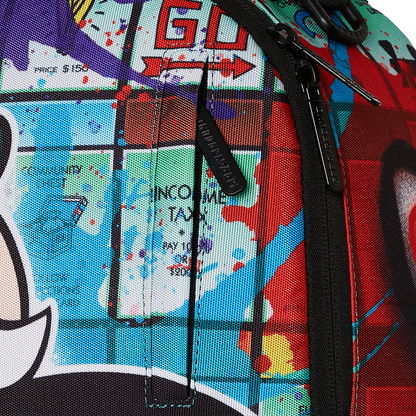 SPRAYGROUND MONOPOLY LORD OF MANOR GRAFFITI DLXR BACKPACK