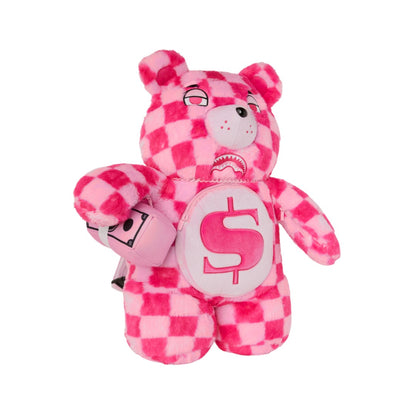 SPRAYGROUND Pink Fur Check Moneybear Backpack