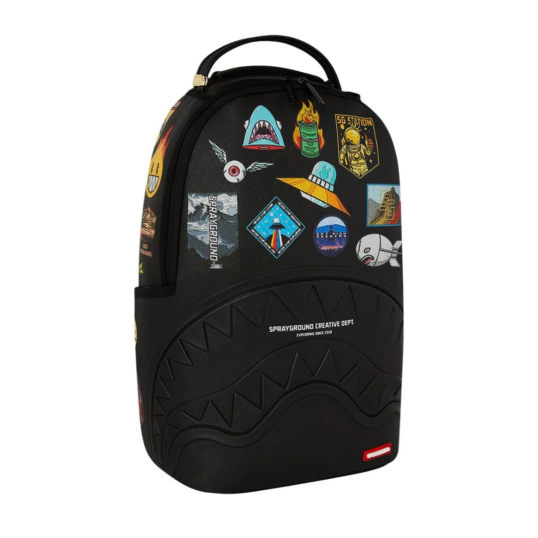 SPRAYGROUND Sharkmouth Embossed W Patches DLXSV Backpack