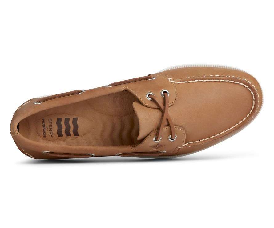 Sperry Men's Authentic Original PLUSHWAVE 2.0 Boat Shoe STS23946 Tan