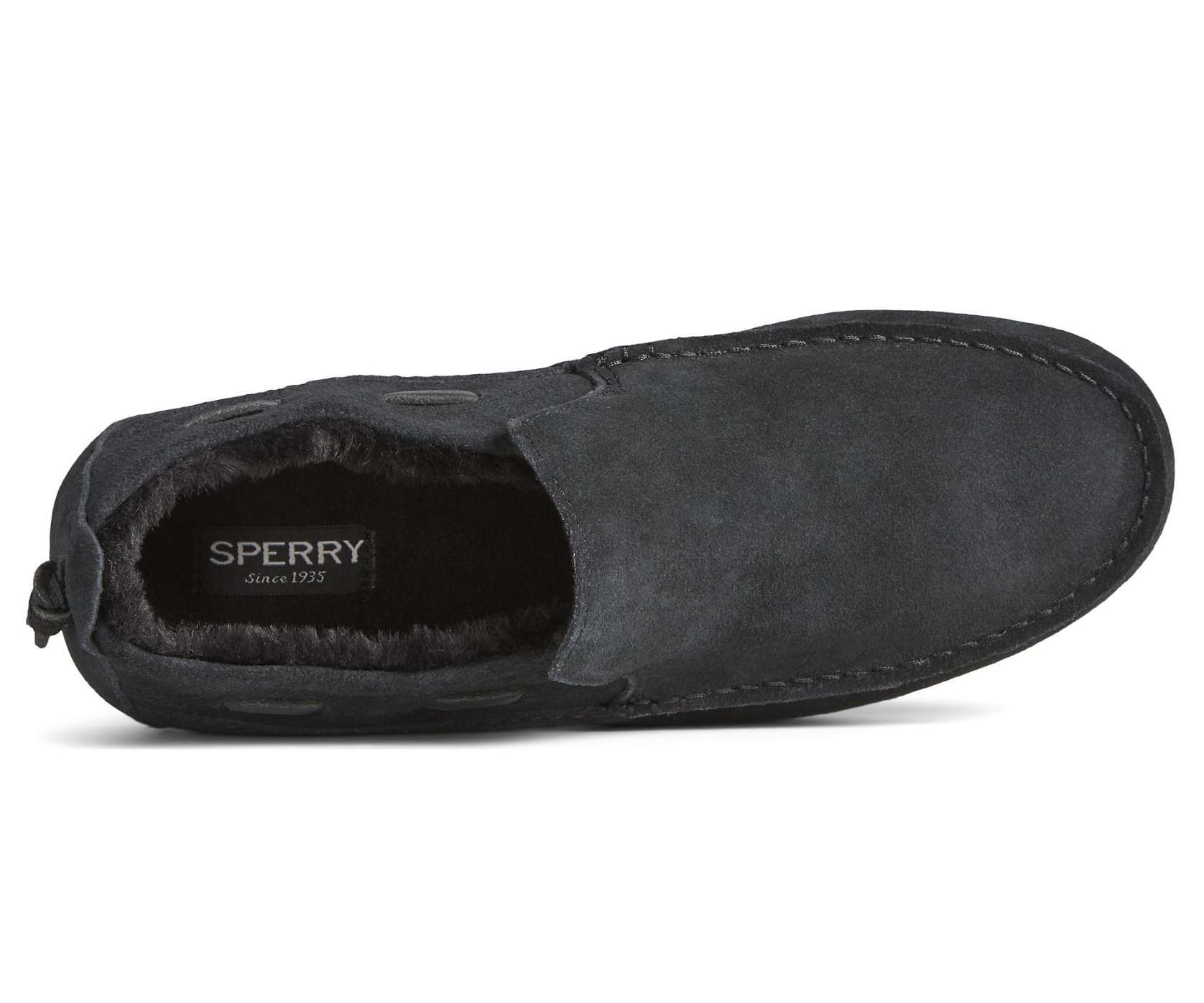 SPERRY Men's Moc-Sider WR Suede Slip On STS23724 Black