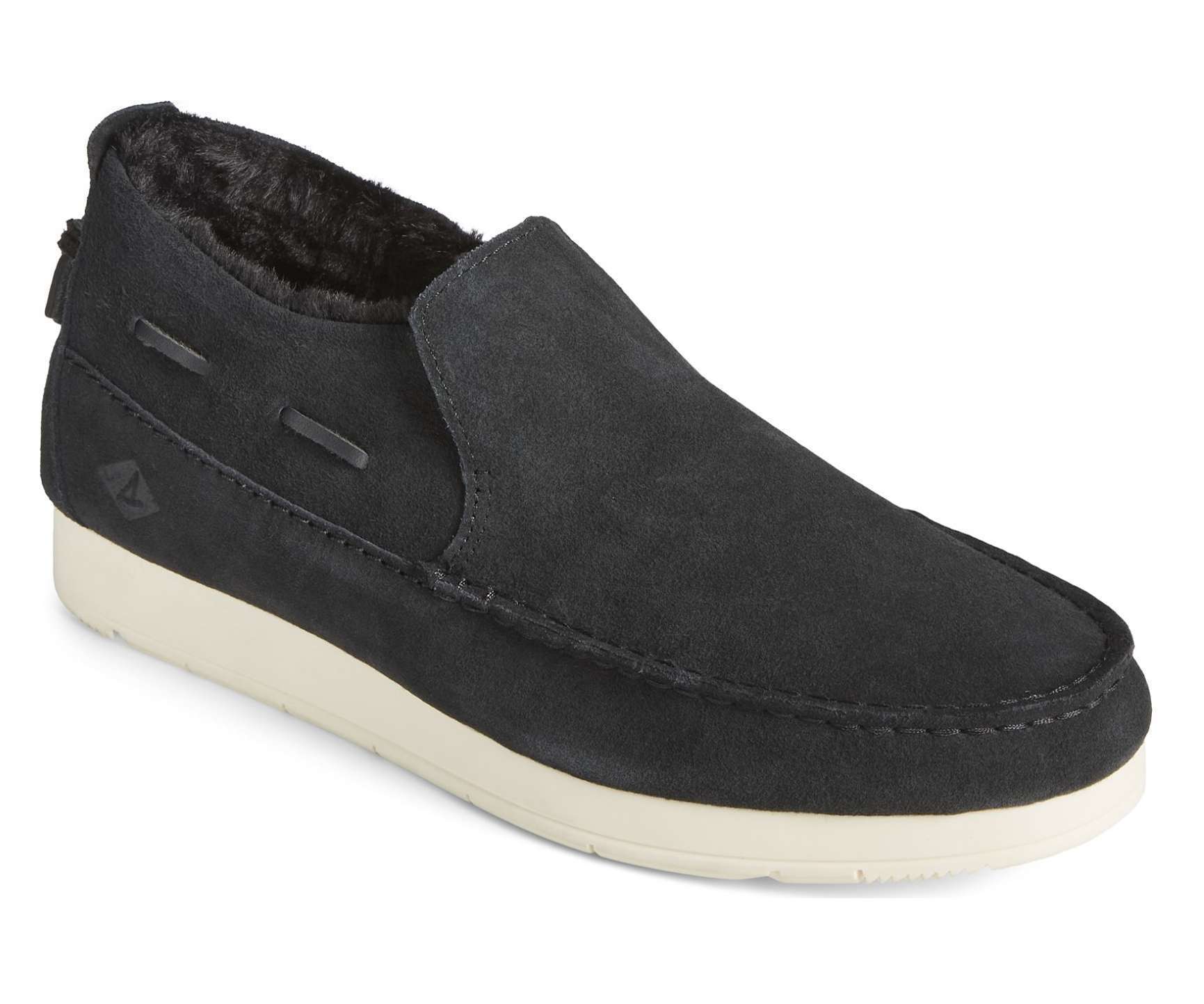 SPERRY Men's Moc-Sider WR Suede Slip On STS23724 Black