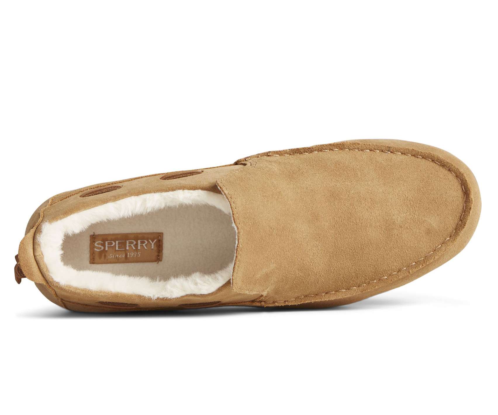 SPERRY Men's Moc-Sider WR Suede Slip On STS23726 Tan