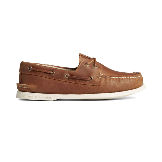 Sperry Men's Authentic Original Shearling Wool Boat Shoes - Tan