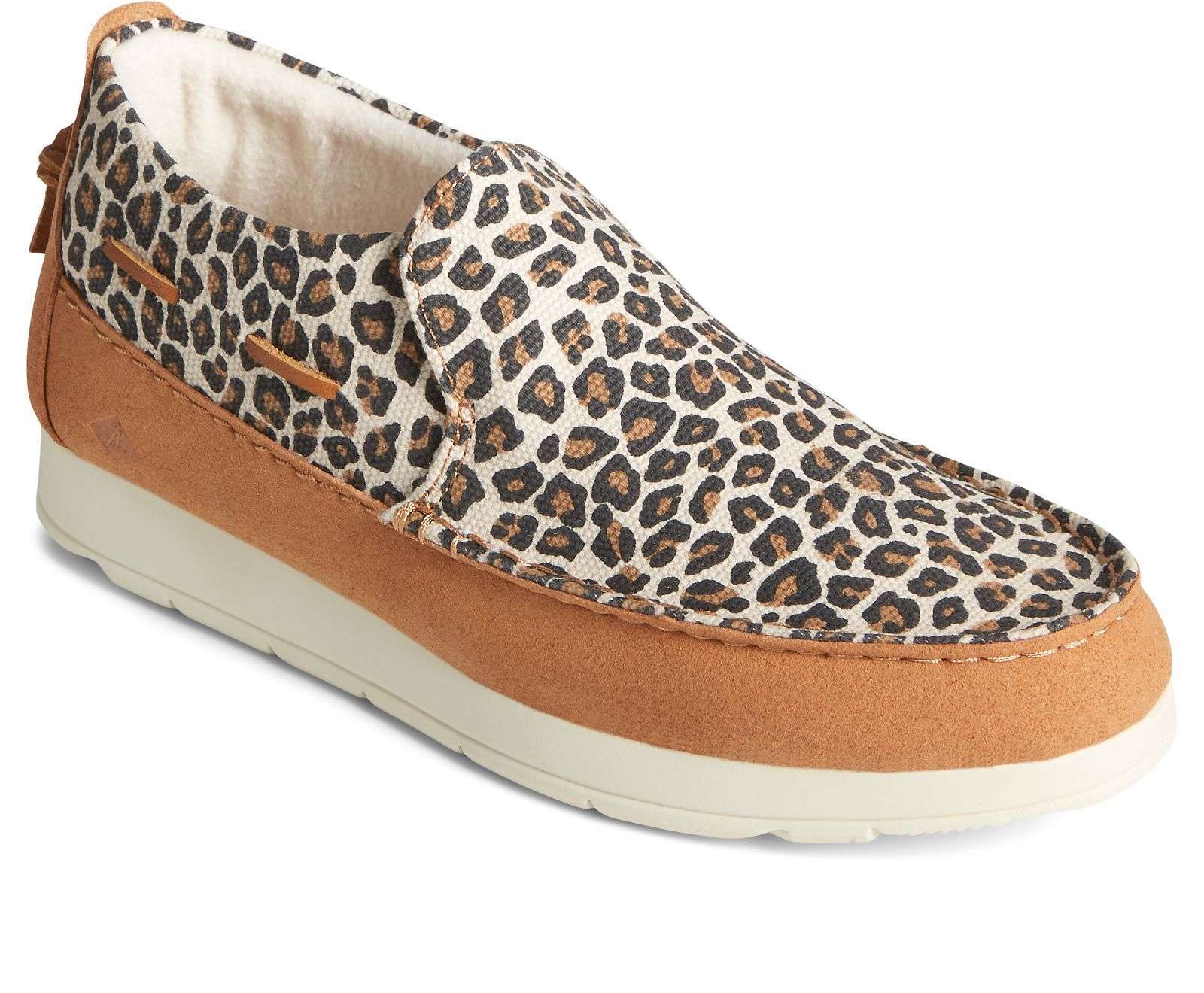 Sperry Women's Moc-Sider Cheetah Slip On STS87052