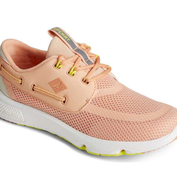 Sperry Women's 7 Seas 3-Eye Water Sport Sneaker STS87106 Peach