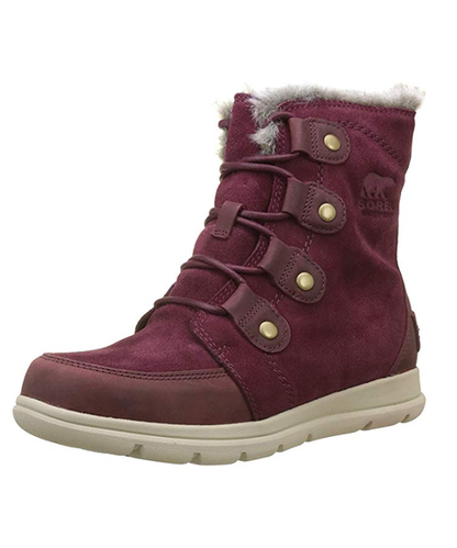Sorel Women Explorer Joan boots - Rich wine, Ancient Fossil