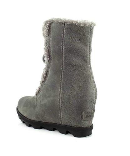 Sorel Women's Joan Wedge Shearling Boots (Quarry)