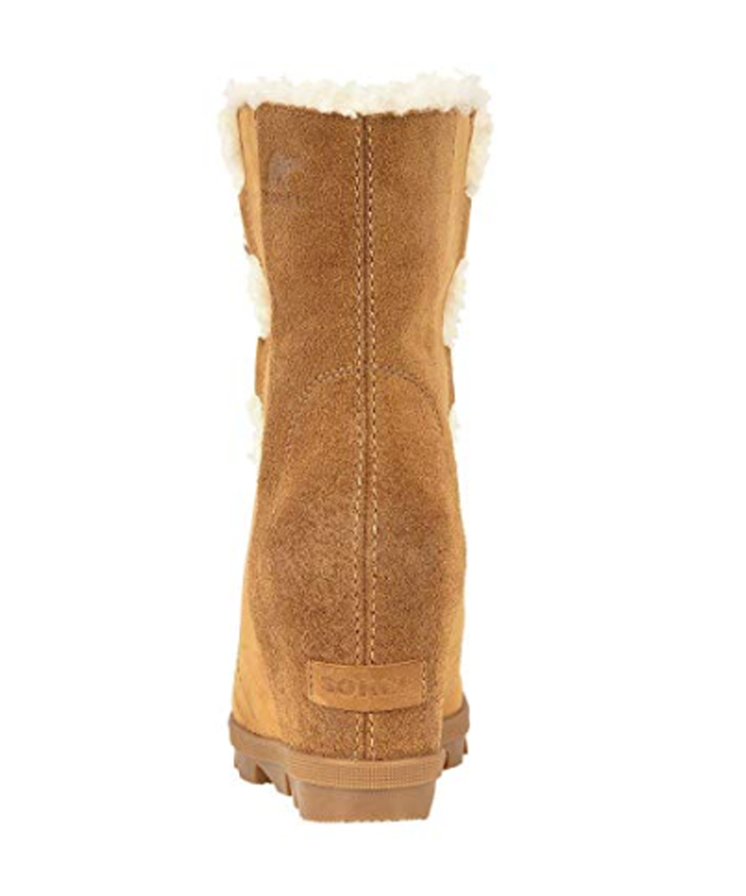 Sorel Women's Joan Wedge Shearling Boots (Camel Brown)