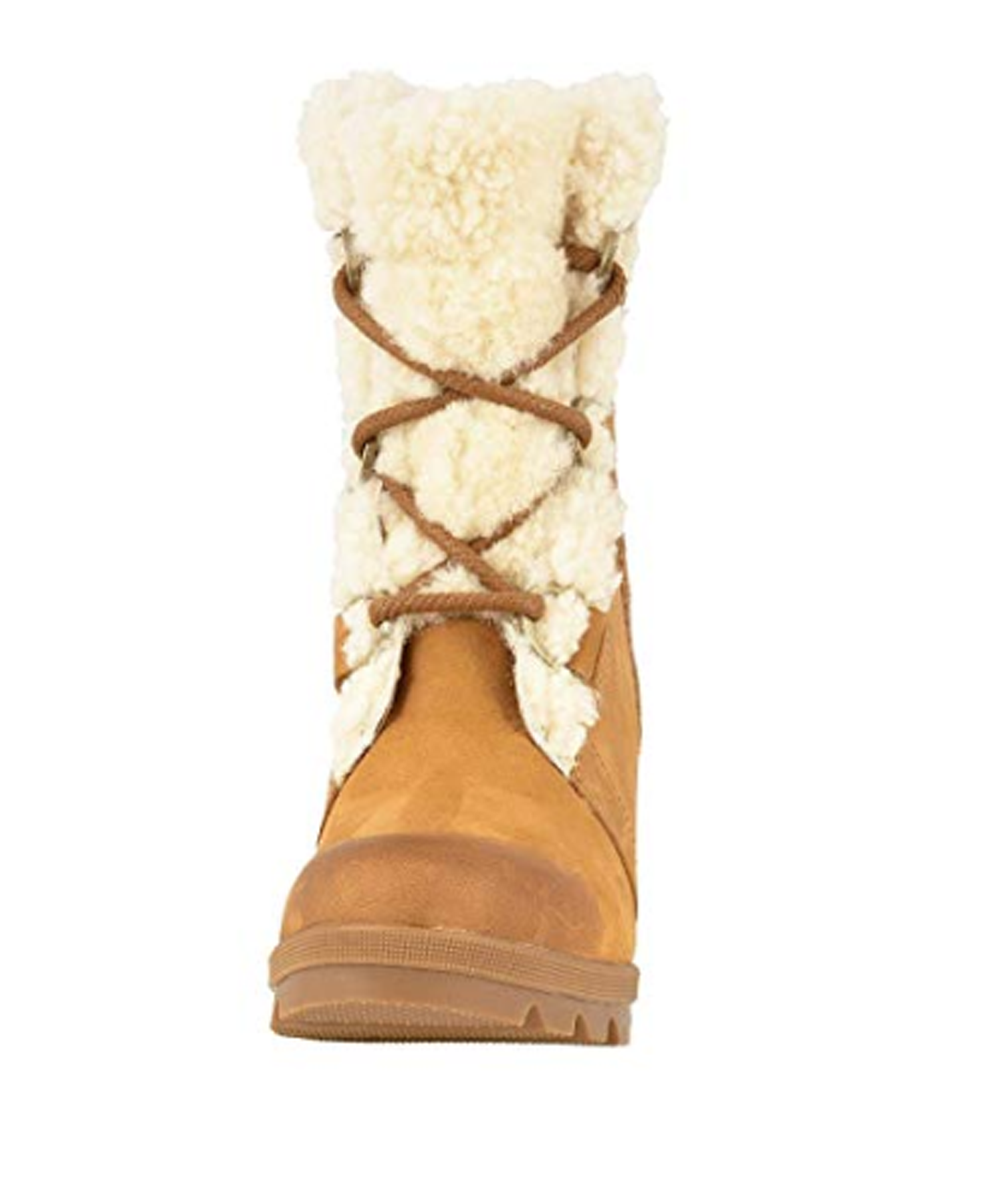 Sorel Women's Joan Wedge Shearling Boots (Camel Brown)