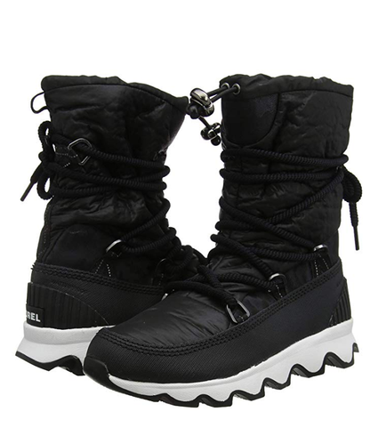 Sorel Women's Kinetic lace Boot (Camo-Black/White)
