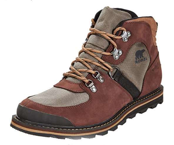 Sorel Men's Madson Sports Hiker Leather boots Brown Mud