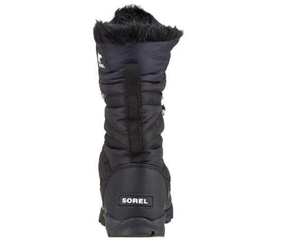 Sorel Women's Whitney Tall Lace Snow Boot (Black/Sea Salt)