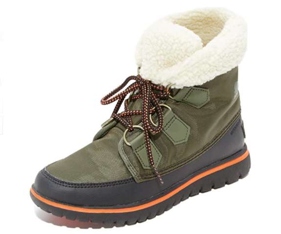 SOREL Women's Cozy Carnival Snow Boot (Curry/Black)